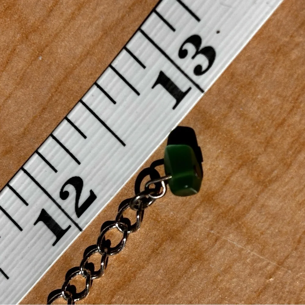 Ladybug necklace/ silver tone/ measures 12 in length/ choker or child’s …